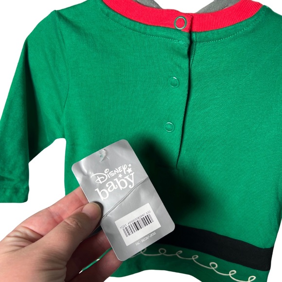 Disney Baby Christmas Matching Set Mickey Mouse Elf Hat, Pants, & Shirt 3-6M NWT - Picture 6 of 9